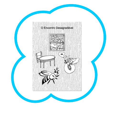 Desenho do encontro desagradável